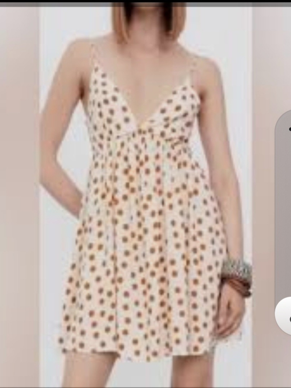 Spotted Cream Polka Dot Sundress